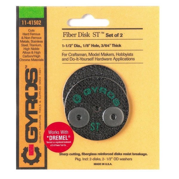 Gyros FIBER DISK ST 1-1/2X1/8"" 11-41502